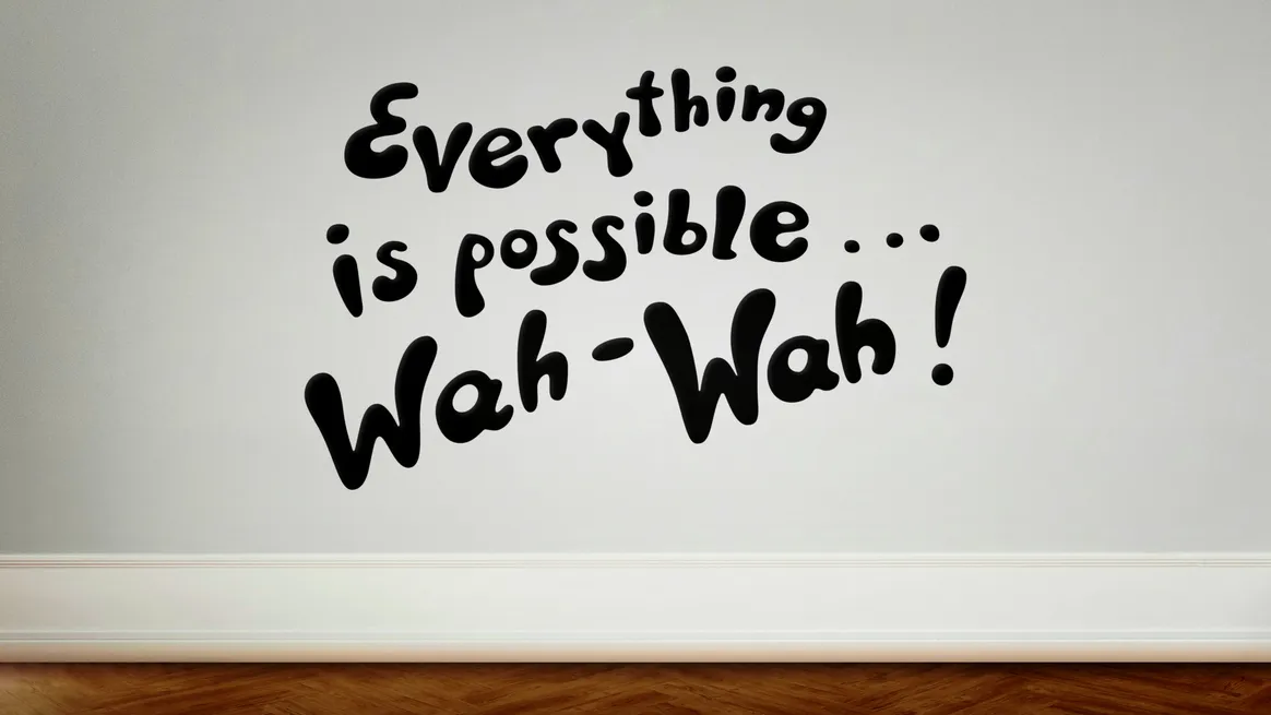 Everything is possible... white 5k desktop wallpaper