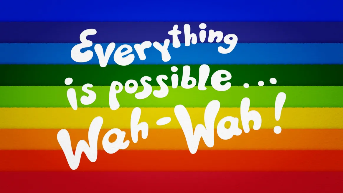 Everything is possible... rainbow 5k desktop wallpaper